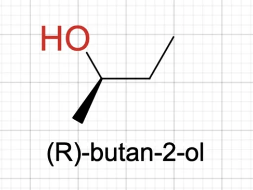 (R)-butan-2-ol with its generated name under it